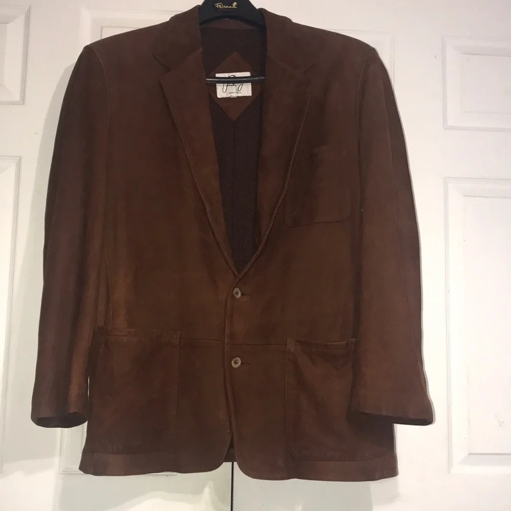 NWT Men’s Remy Leather Jacket/Blazer
